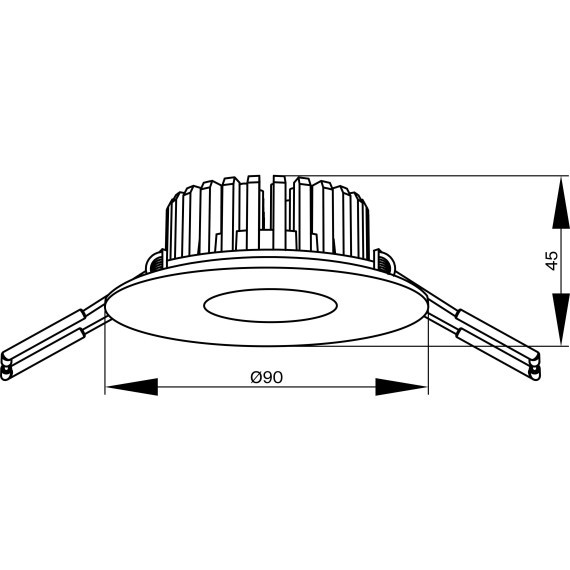 Встраиваемый светильник Technical DL038-2-L7B4K