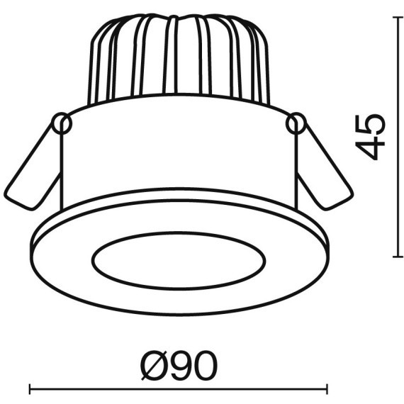 Встраиваемый светильник Technical DL038-2-L7B4K