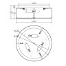 Люстра потолочная Maytoni MOD096CL-03CH R IPple под лампы 3xE14 40W