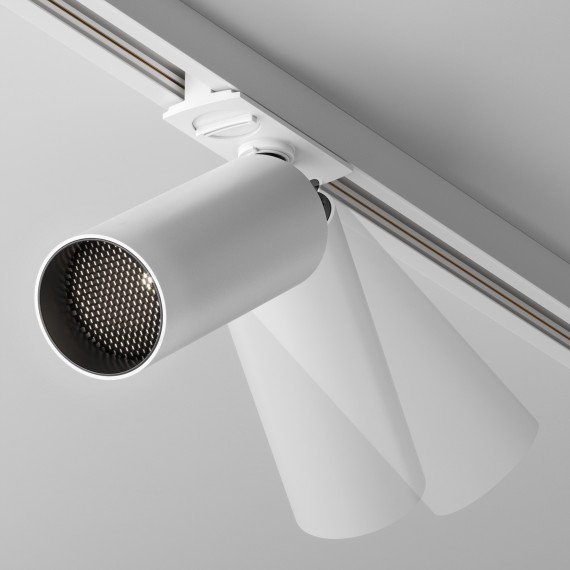 Однофазный двужильный светодиодный трековый светильник Maytoni Unity TR021-1-12W4K-W-W Focus LED 4000К 900Лм CRI90+ 50° 12Вт