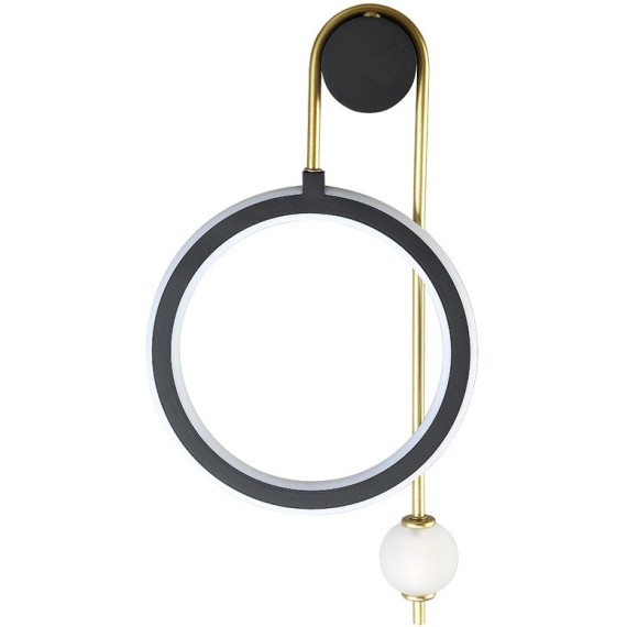 Бра Crystal Lux CORIDA AP25W LED BLACK/GOLD