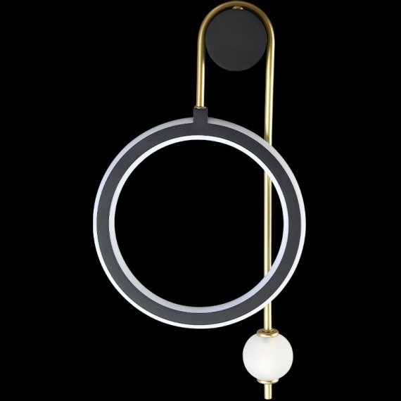 Бра Crystal Lux CORIDA AP25W LED BLACK/GOLD