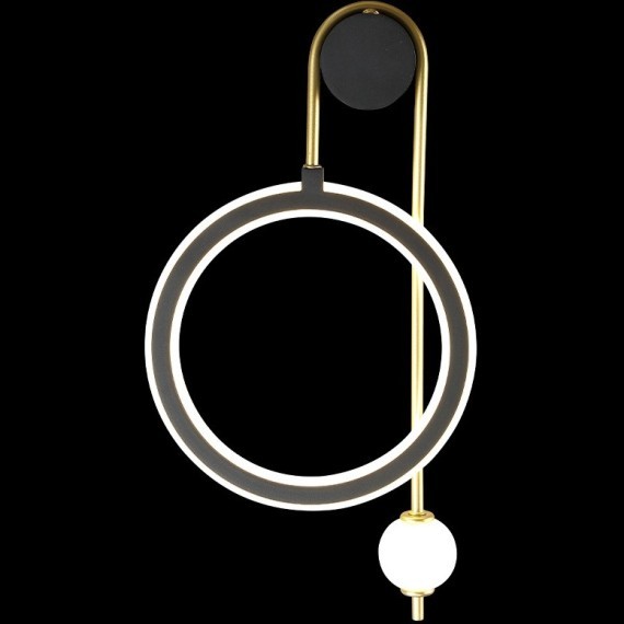 Бра Crystal Lux CORIDA AP25W LED BLACK/GOLD