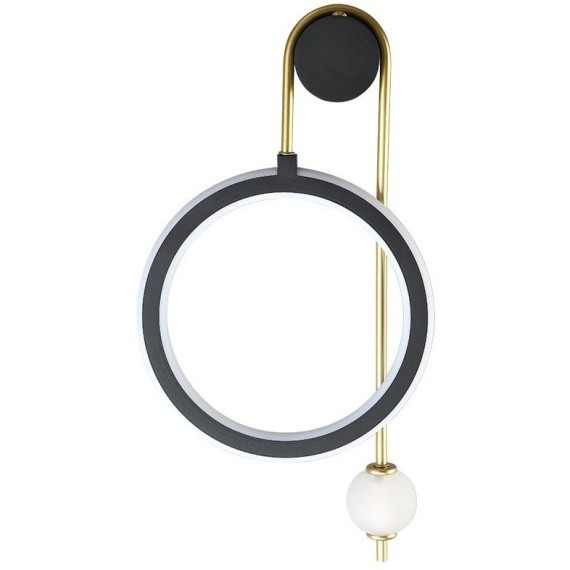 Бра Crystal Lux CORIDA AP25W LED BLACK/GOLD