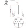 SL2000.202.05 Люстра потолочная ST-Luce Золотистый/Дымчатый E14 5*40W GEA