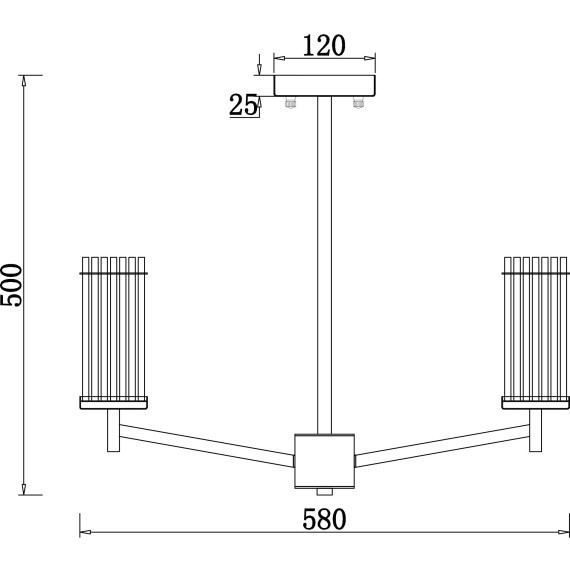 Люстра на штанге Freya FR5036PL-05N Manisa под лампы 5xE14 60W