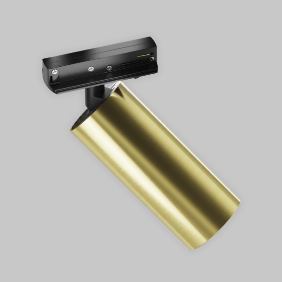 Однофазный двужильный светодиодный трековый светильник Maytoni Unity TR021-1-12W3K-W-BBS Focus LED 3000К 900Лм CRI90+ 50° 12Вт