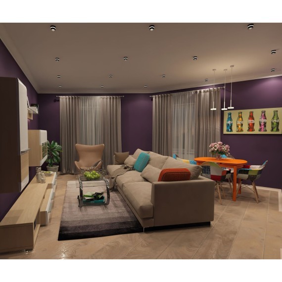 DK2404-BK Встраиваемый светильник влагозащ., IP 44, до 15 Вт, GU10, черный, алюминий