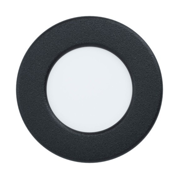 99156 Светодиодный встраиваемый светильник FUEVA 5, 2,7W (LED), ?86, ET26, 330lm, 4000K, сталь, черный