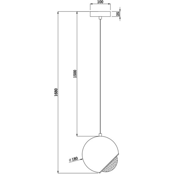 Подвесной светильник Maytoni P065PL-L7CH3K Akis светодиодный LED 7W