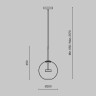 Подвесной светильник Maytoni MOD055PL-L12G3K COMETA светодиодный LED 12W