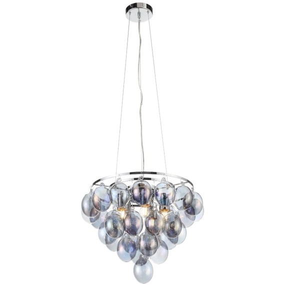 SL432.703.05 Люстра подвесная ST-Luce Хром/Перламутровый E27 5*60W SOSPIRO