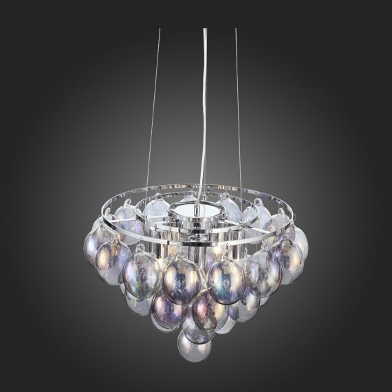 SL432.703.05 Люстра подвесная ST-Luce Хром/Перламутровый E27 5*60W SOSPIRO