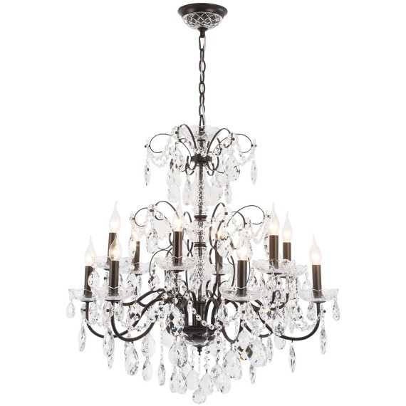 Люстра Crystal Lux ODELIS SP12 BROWN