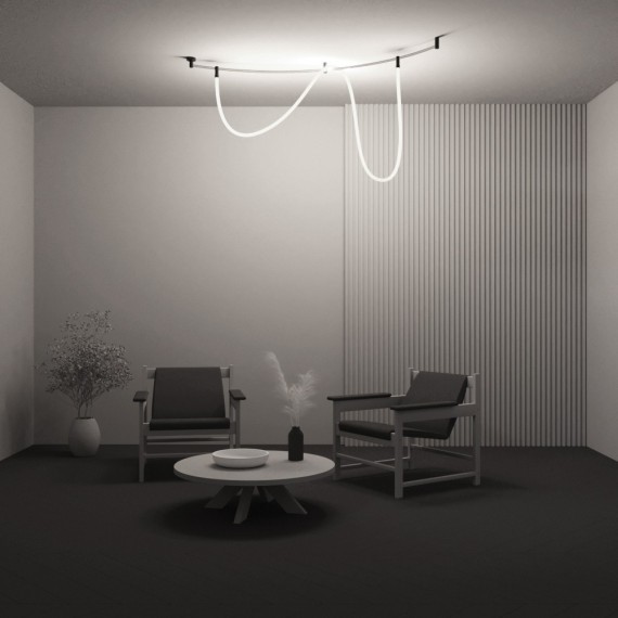 Светильник на гибкий шинопровод Maytoni Flexity TR209-1-48W3K-B 3000K 2400лм 48Вт