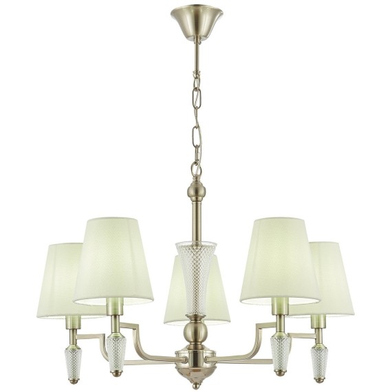 SLE105503-05 Светильник подвесной Никель/Белый E14 5*40W REIMO