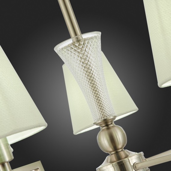 SLE105503-05 Светильник подвесной Никель/Белый E14 5*40W REIMO