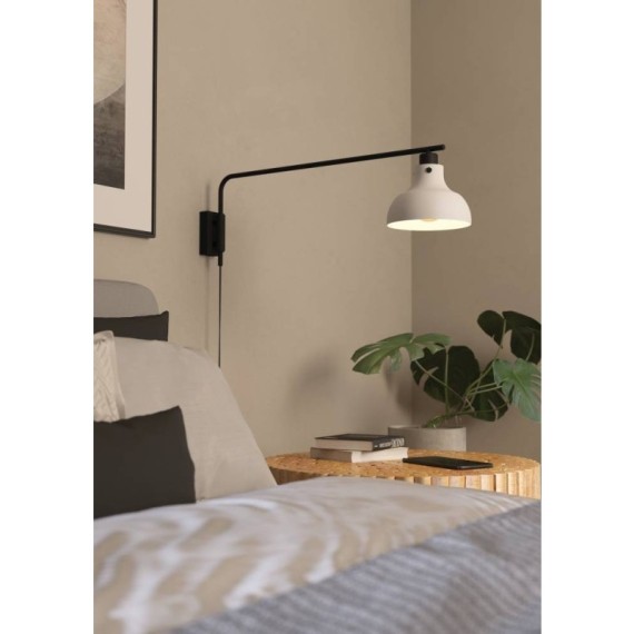 43843 Бра MATLOCK, 1Х40W, E27, L200, H250, A800, сталь, серый, черный