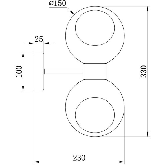 Настенный светильник (бра) Freya FR5394WL-02BS