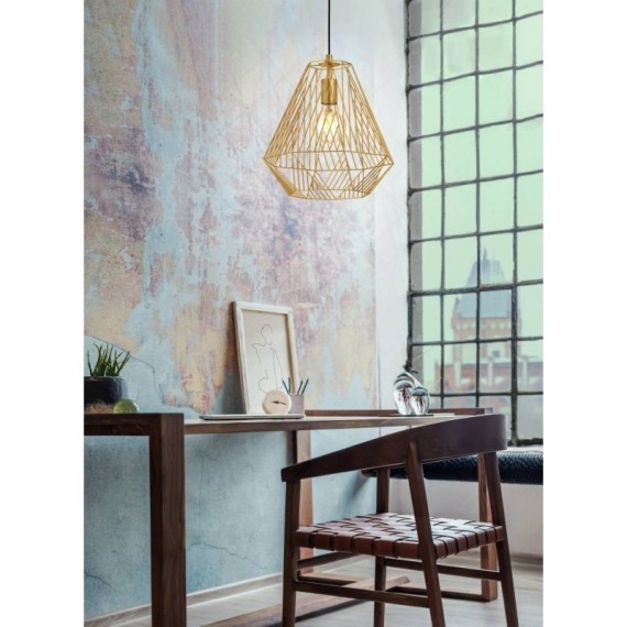 43695 Подвесной потолочный светильник (люстра) STYPE, 1Х40W, E27, H1100, ?330, сталь, золотой