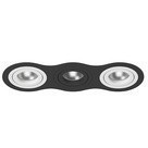 Встраиваемый светильник Lightstar i637600706 Intero 16 под лампы 3xGU10 150W