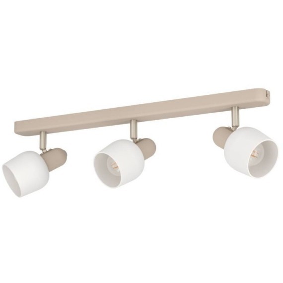 900716 Спот CORATO, 3X18W (E14), L520, H125, A150, сталь, песочный, матовый никель / стекло, белый