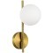 SLE1193-301-01 Светильник настенный Латунь/Белый G9 1*5W 4000K ENKEL