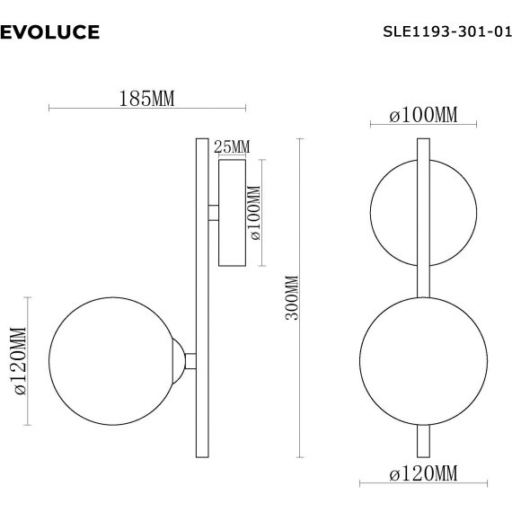 SLE1193-301-01 Светильник настенный Латунь/Белый G9 1*5W 4000K ENKEL