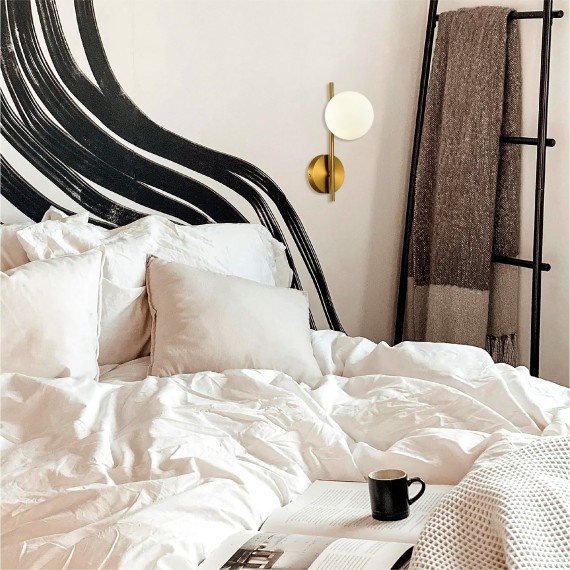 SLE1193-301-01 Светильник настенный Латунь/Белый G9 1*5W 4000K ENKEL