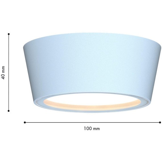 4676-1U, уличный светильник, D100xH40, 1xGX53LEDx15W, IP54, excluded