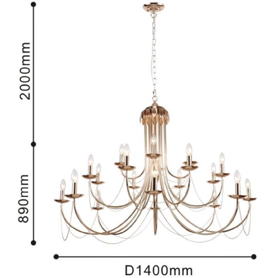 Подвесная люстра Plini 2591-20P