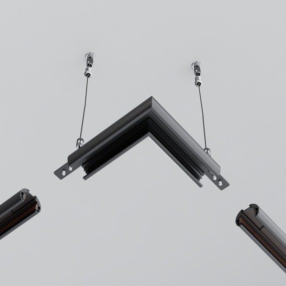 Угловой коннектор для скругленных подвесных шин Maytoni Exility TRAM034CL-R-41B