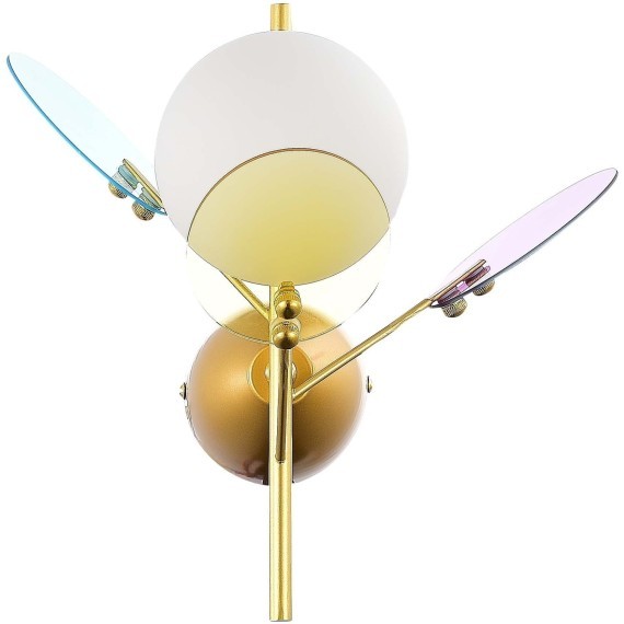 SLE2502-201-01 Светильник настенный Золотистый/Разноцветный G9 1*5W VOLA