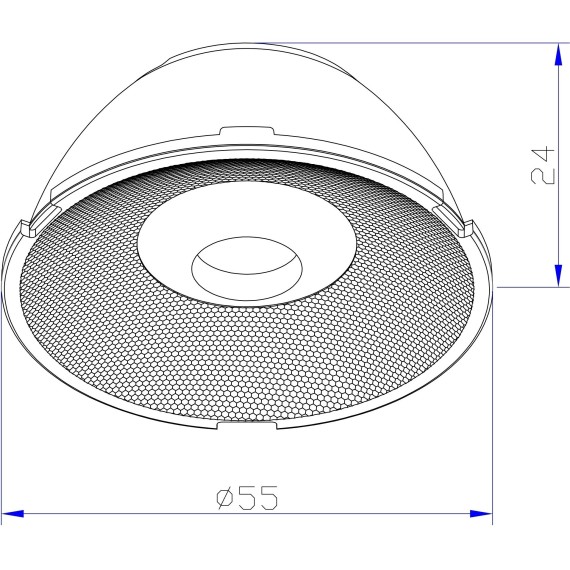 Сменная линза 15град (для светильников серии Focus с диам. плафона 65мм) LensD50-15