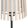 900904 Настольная лампа FATTORIA, 1X25W(Е27), H450, ?200, сталь, черный/ дерево, текстиль, коричневый, белый