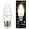 103102110 Лампа Gauss LED Свеча E27 9.5W 890lm 3000К 1/10/50
