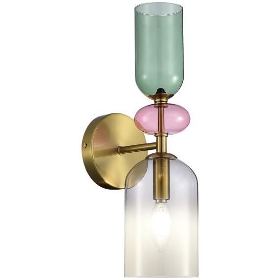 SL2000.201.01 Бра ST-Luce Золотистый/Дымчатый E14 1*40W GEA