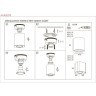 Накладной потолочный светильник Odeon Light 3572/1C AQUANA IP44 под лампу 1xGU10 50W