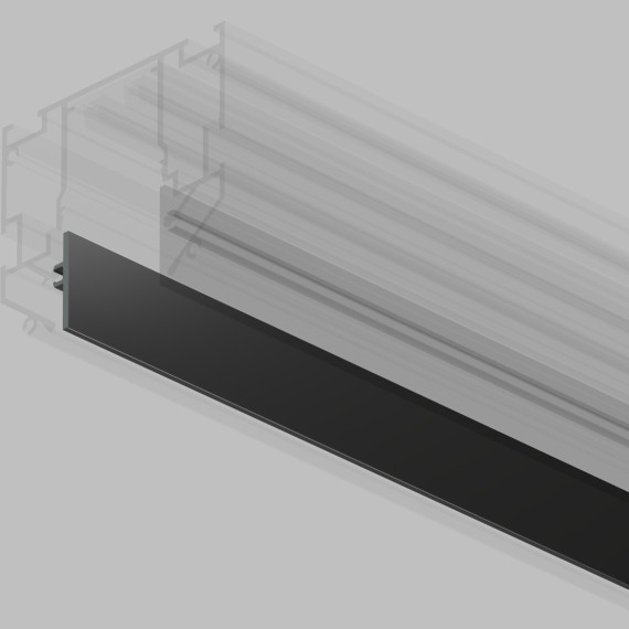 Внтренняя накладка 3м в гарпунный шинопровод Smart 220V Denkirs TR2028-BK