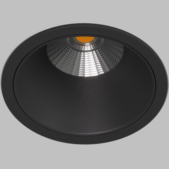 DK4400-BK Встраиваемый светильник, IP 20, 7 Вт, LED 3000, черный, алюминий