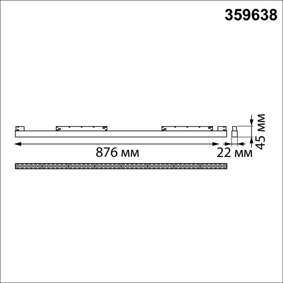 359638 Трековый Novotech SHINO св-к диммир. со сменой цв.температуры, пульт ДУ/Tuya Smart Life IP20 LED 45W 48V 3000-6000K FLUM