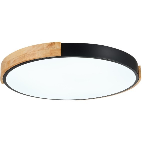 SLE201342-01 Светильник потолочный Черный, Светлое дерево/Белый LED 1*40W 3000K/4000K/6000K DELIA