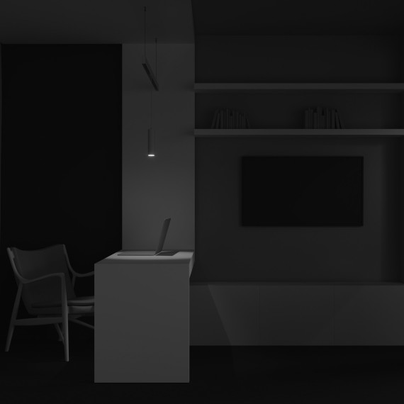 TR041-2-12W4K-W Трековый магнитный светодиодный светильник Maytoni Exility CRI90+ 4000К 1090Лм 36° 12Вт