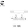 ST206.428.02 Св-к встр. Черный GU10 2*50W  IP20 L175xW92xH38 220V Без ламп Встраиваемые светильники