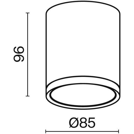 Накладной потолочный светильник Maytoni C086CM-GX53-MRD-W Hoop под лампу 1xGX53 15W