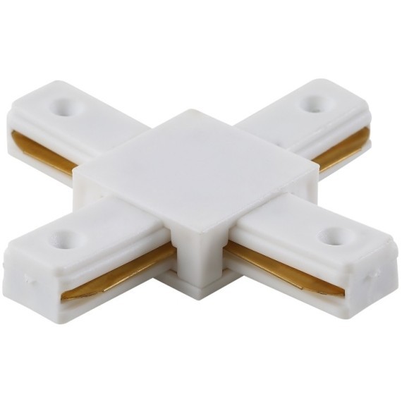 Х-образный соединитель для накладных однофазных шинопроводов Crystal Lux CLT 0.211 04 WH