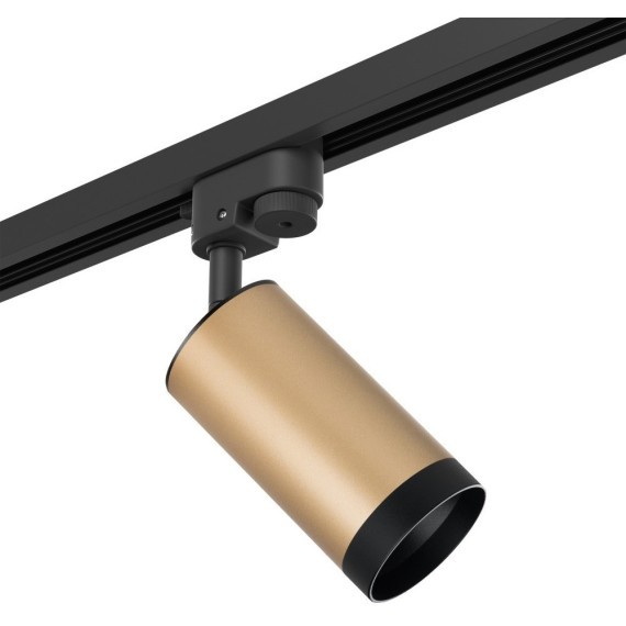 Однофазный двужильный трековый светильник Lightstar R1T440437 Rullo под сменную лампу GU10