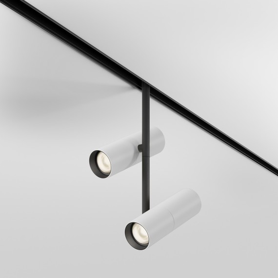 TR005-2-2X12W3K-BW Трековый магнитный светодиодный светильник Maytoni Exility CRI90+ 3000К 1563Лм 36° 24Вт
