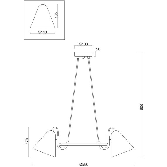 Подвесной светильник Freya FR8001PL-03WG