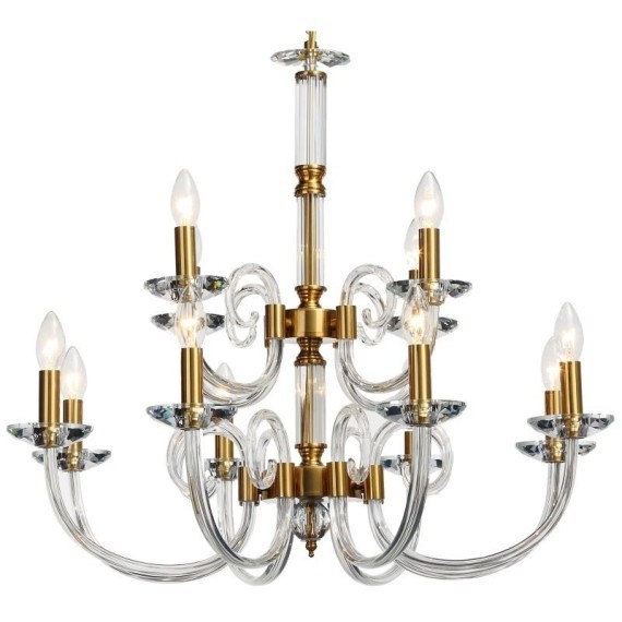 Люстра подвесная хрустальная Stilfort 1050/03/12P серия Glass